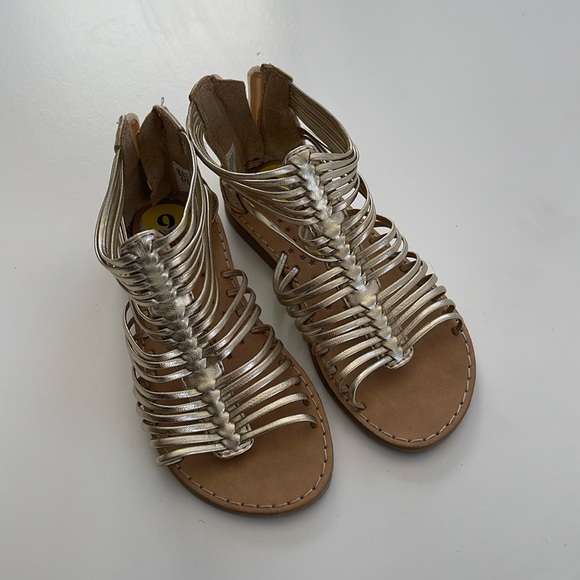 Seychelles NWOT Gold gladiator toddler sandals - Picture 1 of 7
